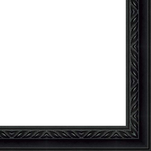CountryArtHouse Picture Frame Moulding (Wood) 100ft bundle - Traditional Black Finish - 1.375