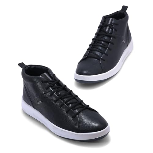 Image of Woodland Men Black Casual Sneakers