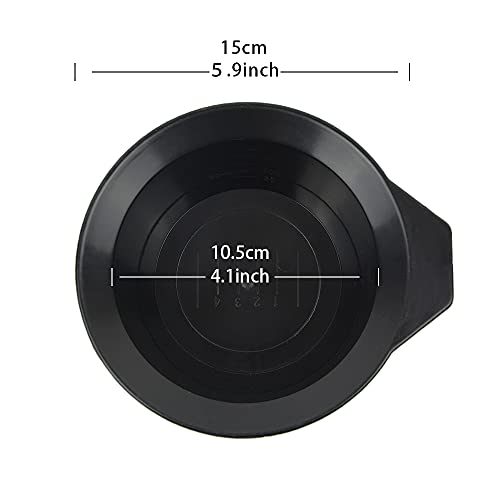 Yantaisiyu 3 Pcs Salon Hair Dyeing Kit Tools Hair Color Mixing Bowl Tinting Brush And Angled Comb For Hair Coloring #TOP2