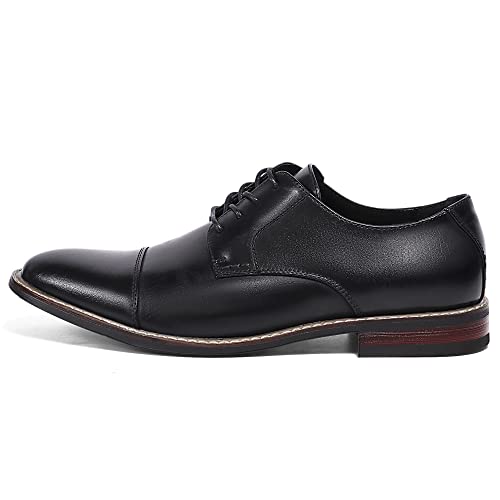 Mofri Men's Oxford Suede Shoes, Wingtip Dress Shoes for All Occasions, Waterproof, Latex Insole, Lace-Up3