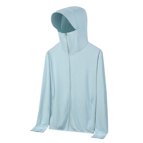 Sudadera protección solar transpirable con capucha y cremallera 5
