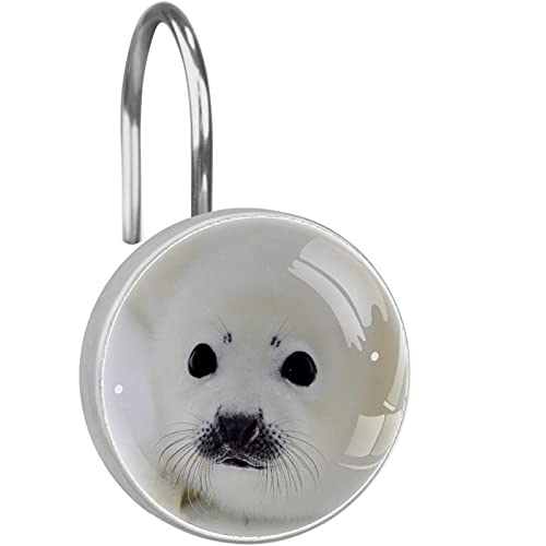 Anneaux de rideau de douche phoque pour créer une ambiance marine enfants - 2