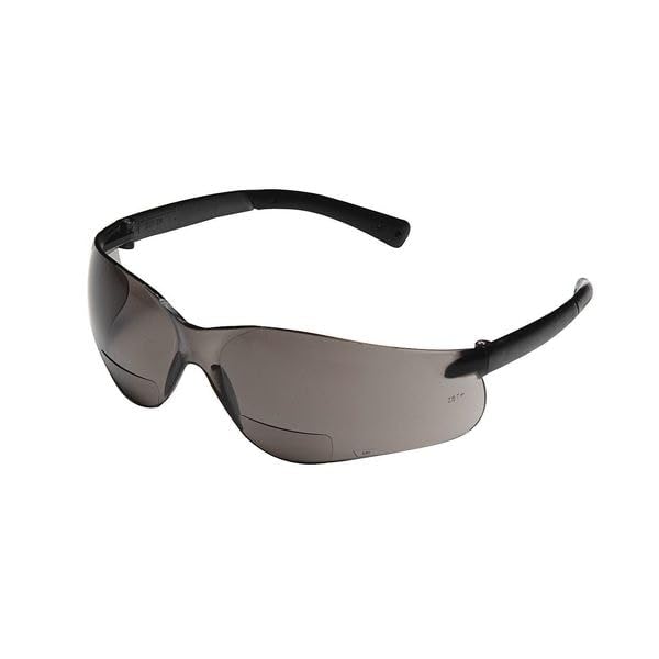 Image of MCR Safety BKH10G Bearkat Glasses, Gray Lens | Polycarbonate One-piece Wraparound Lens, UV Protective, Scratch-resistant Duramass Technology, Non-slip Rubber Head Grips