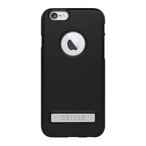 Seidio SURFACE with Metal Kickstand Case for iPhone 6/6S Dual-Layer Protection - Non-Retail Packaging - Black/Gray