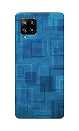 Image of Printed Hard Back Cover Case for Samsung Galaxy M42 5G | Samsung Galaxy A42 5G Back Cover (Plain Azure Blue) -1302