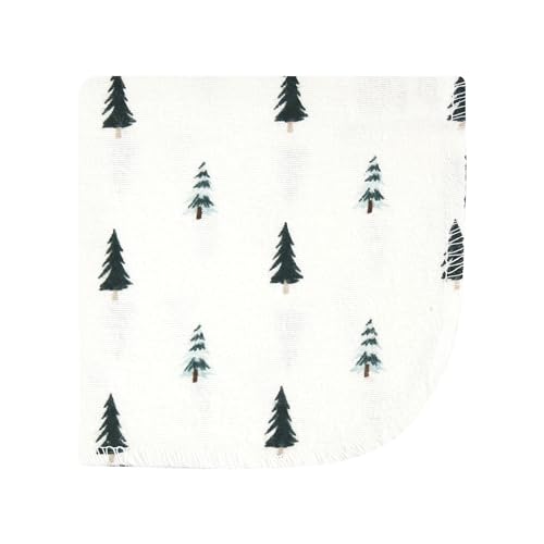Image of Hudson Baby Unisex Baby Flannel Cotton Poly Washcloths, Boy Woodland Pals 12Pk, One Size