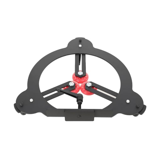 Lfhelper Woodturning Steady Rest, 3-Point Adjustable Metal Turning Tools for 12 inch Swing Lathes, Lathe Accessory - Break Open Style