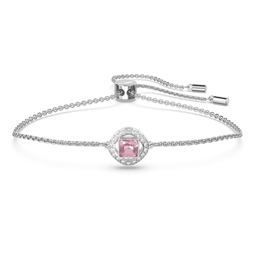 Swarovski Pulsera Una Angelic, Rosa, Baño de rodio