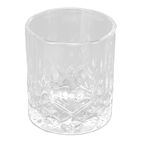 300ml Whiskey Glasses, Etched Surfaces, Food Grade Glass, Lightweight Rocks Glasses, for Home, Restaurant and Bar