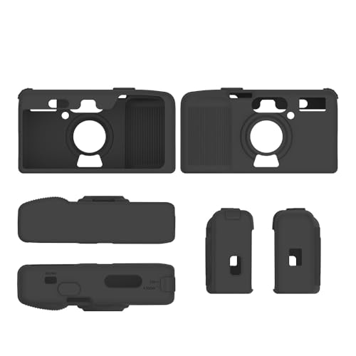 For KODAK Snapic A1�J�����p�J���t���V���R���ی�P�[�X �����J�b�g�A�E�g �V���R���f�� ��G�� �_�炩�� �y�� �h�o �ϏՌ� �S�ʕی� �X�N���b�`�h�~ �~�j�J�����ی�X���[�u �J�����A�N�Z�T���[ (�u���b�N)