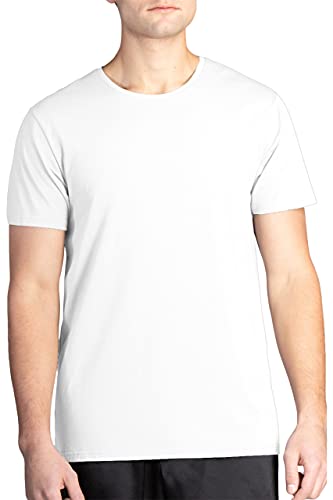 Fishers Finery Men's Tagless Crew Neck Modal Stretch T-Shirt (Multi, L 3Pk) #TOP3