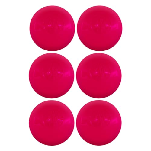 Mylec Cool Weather DEK/Roller/Street Hockey Ball for Indoor/Outdoor USE - 6 Pack Pink 30-60 Degrees