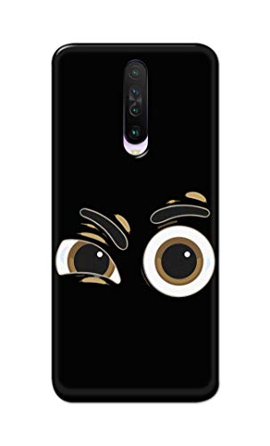 Image of PRINTFIDAA Funky Expression of Cartoon Eyes Printed Designer Hard Back Case Cover for Xiaomi Poco X2 / Redmi K30 -(TI) MVN1004