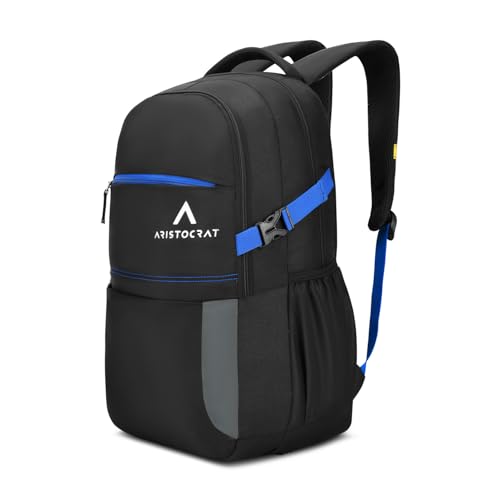 Image of Aristocrat Smash Formal Backpack 32 Liters With Laptop Compartment for Men & Women With Bottle Pocket Rain Cover Organiser Trolley Sleeve Padded Back & Shoulder Strap