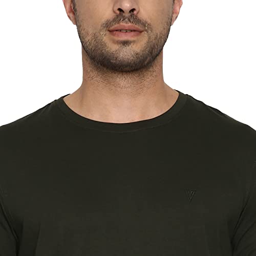 Image of Van Heusen Men's Cotton Regular Fit T-Shirt