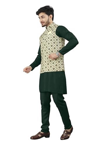 Image of Trustous Traditional Men's Kurta Koti Set (3 PCS SET)