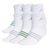 adidas Womens Superlite Quarter Ankle Socks (6-Pair Pack)