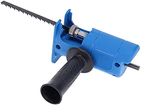 Reciprocating Saw Attachment for Drill Converts to Handheld Saw for Wood Metal Cutting with 3 Blades image 3