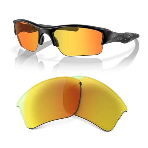 Image of Oakley Flak Jacket XLJ OO9009 Replacement Lenses for Men for Women | In Black Iridium, Prizm Daily & Prizm Golf. Polarized options available. Bonus 4-piece care kit included.