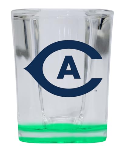 R and R Imports UC Davis Aggies 2 Ounce Shot Glass Square Green Base Officially Licensed Collegiate Product Single