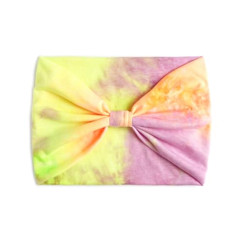 Image of XFYT Super Soft Tie-Dye Yoga Boho Chic Hair Bands |Stylish Stretch Microfibre high Sweat absorbtion Head Band for Women Girls Workout Sports Fitness Gym (Lemon Pink)