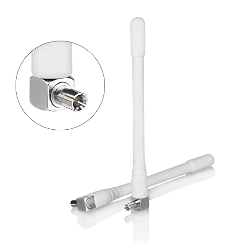 Andven Omni-directional Antenna TS9, 5dBi Alto guadagno Mini Antenna di Rete (2 Pack x 10cm)