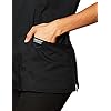 Cherokee-Womens-Mock-Wrap-Top WW Revolution by Cherokee WW610 Women's Mock Wrap Scrub Top, Black, M