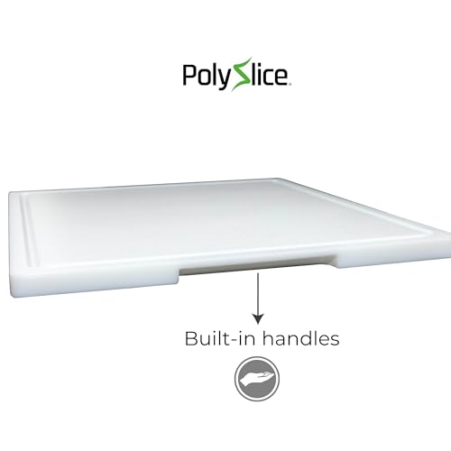 Tabla de Cortar Premium Polyslice HDPE Rectangular Blanca miniatura 4