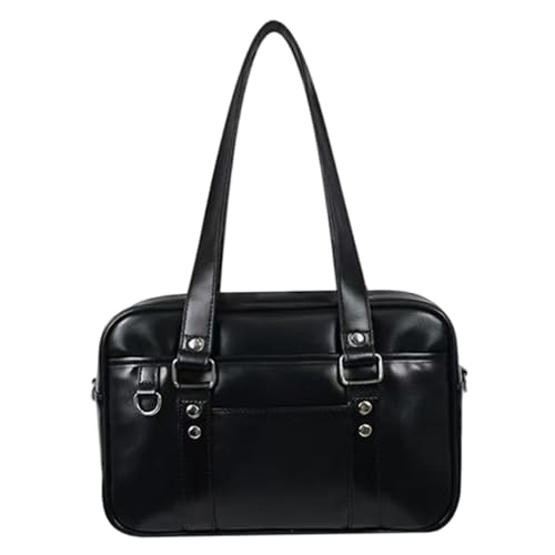 Sac d'école japonais de capacité messager en cuir PU souple léger