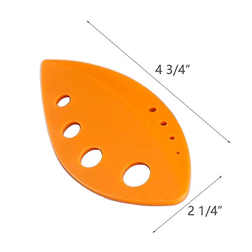 Leaf Herb Stripper, BPA-Free Plastic Holes Vegetable Leaf Separator Stripping Tool for Chard,Collard Greens,Kale,Basil,Leafy Green,Rosemary Herb and More,Kitchen Gadgets,3 Pcs Assorted Color