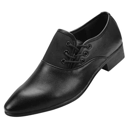 Zapatos Oxfords formales de vestir con paneles texturizados de alta costura