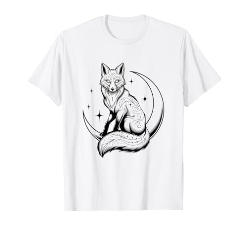 Zorro Sentado En La Luna Camiseta