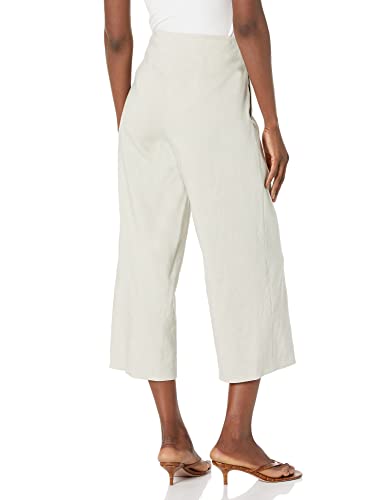 Vince Women's Linen Crop Wide Pant2