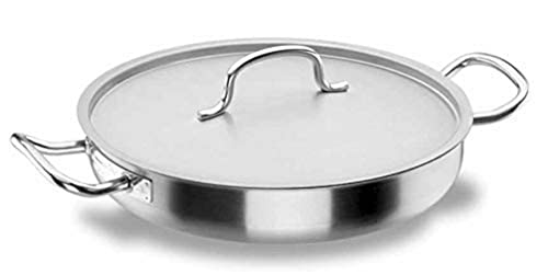 Lacor - 50650 - Paellera con Tapa Chef-Classic Inox. 50cm