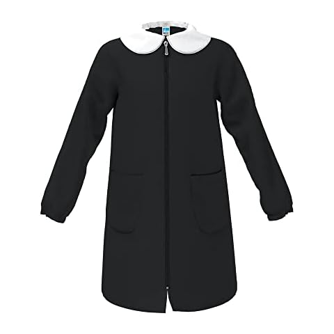 siggi Black Female Apron with Zip Cover