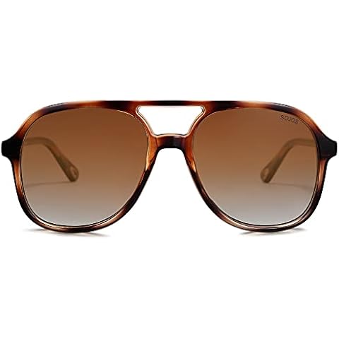 SOJOS Retro Square Polarized Gafas de sol Mujer Hombre SJ2174 Cover