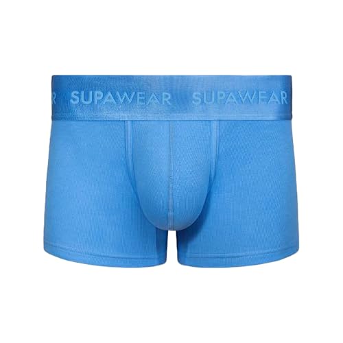 Bóxers ajustados hombre Supawear Ribbed Trunk Marina ropa interior masculina suave