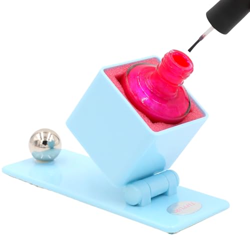 Nail Polish Holder - Anti-Spill Nail Polish Organizer Case-Nail Care Products with Rubber Pad Grippy...