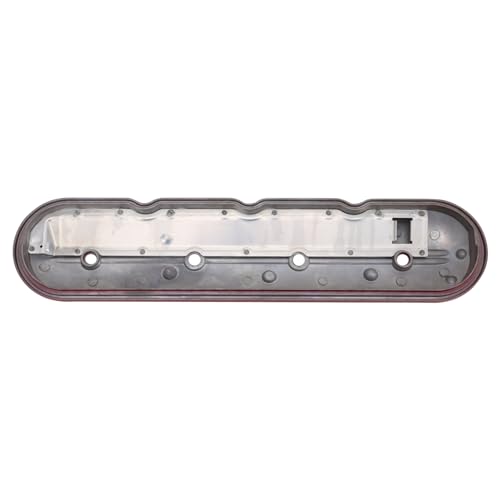 Image of TRQ Left Valve Cover Red Drivers Side Compatible with Buick Cadillac Chevrolet GMC Hummer Isuzu Pontiac Saab Workhorse Workhorse Custom Chassis