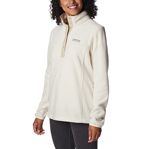 Image of Columbia Womens Benton Springs Half Snap II Pull Over Fleece Jacket, Dark Stone /Canoe /Vintage Blue, 3X