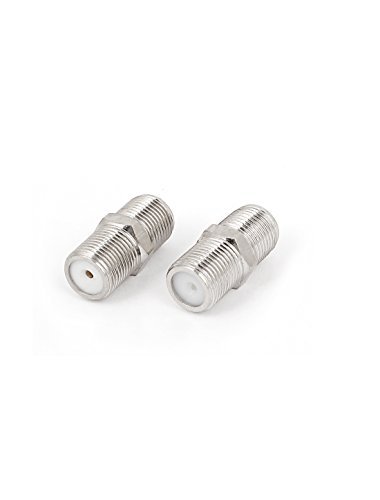 Echocart-F-Type-Twist-On-RF-Coaxial-TV-Adapter-Connector-20Pcs-Silver-Tone