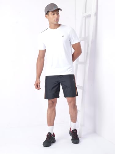 Image of Wildcraft Men's Solid Regular Fit Shorts| Mid Waist with Adjustable Drawcord
