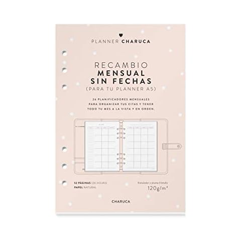 Charuca Recambio 2020 Agenda Mensual A5 Cover