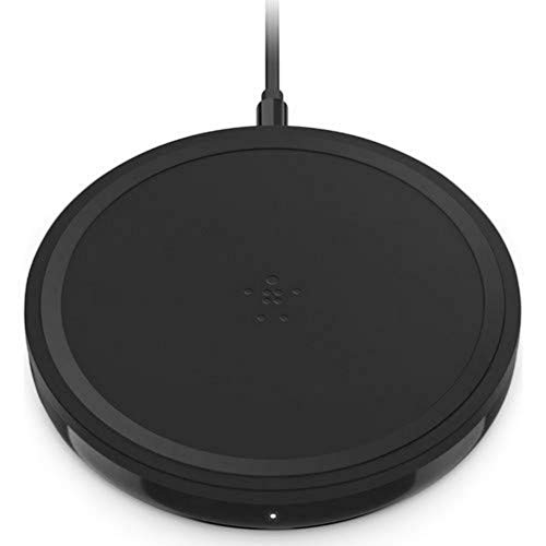 Belkin Boost Up Base de carga inalmbrica 10 W (cargador para iPhone 11, 11 Pro/Pro Max, XS, XS Max, XR, SE, Airpods, Samsung Galaxy S20, S20+, S20 Ultra, S10, S10+ y S10e, con enchufe, negro)