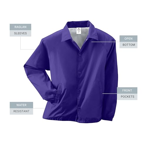 Image of Augusta Sportswear mens Nylon Coach's Jacket /Lined