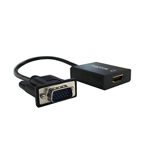 Câbles Vidéo Accsup ADAPTATEUR HDMI MALE VERS VGA FEMELLE 20 CM NOIR   HA V S E CABVID