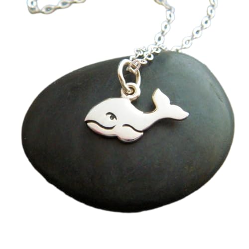 Collier baleine en argent 925 pendentif animal marin chaîne 45 cm LKBEADS
