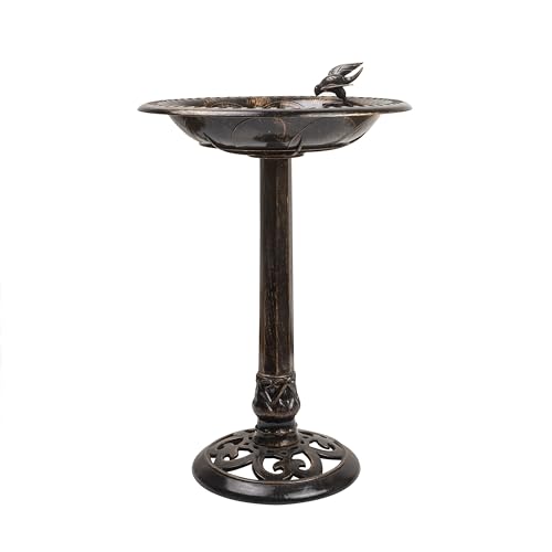 Alpine Corporation TEC294BZ Birdbath Bronze W/Bird Decoration thumb #6