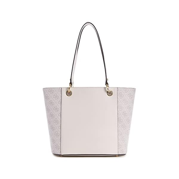 GUESS womens Noelle Small Elite Tote, Powder, One size US