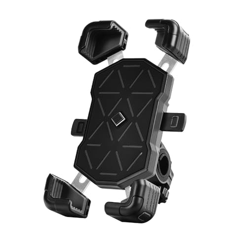 WpTrick Motorrad Handyhalterung Für BMW K1600B K1600GT K1600GTL, Handyhalterung Motorrad, Handyhalter Fahrrad 360º Regulierung, Anti-Vibration Mobiltelefonhalter,Black-A